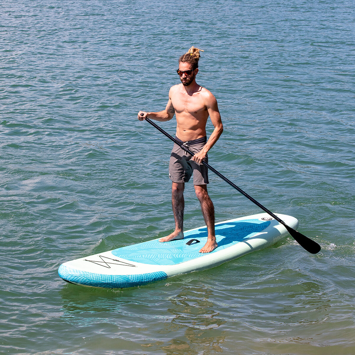 2 in 1 Inflatable Paddle Board with Seat and Accessories 10'5" 320 cm