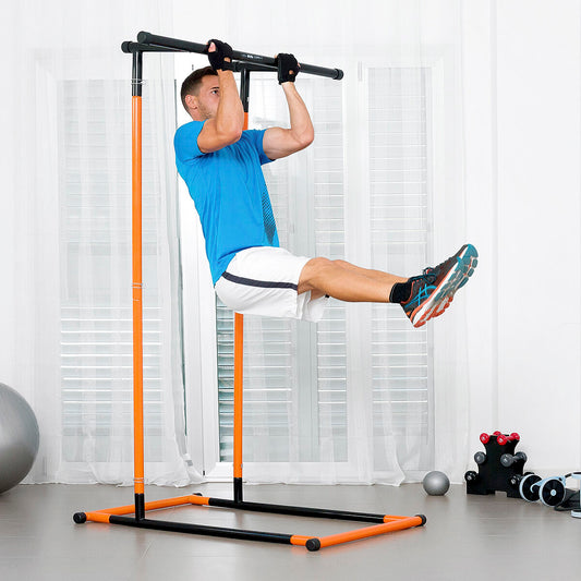 pull-up and fitness station with exercise instructions