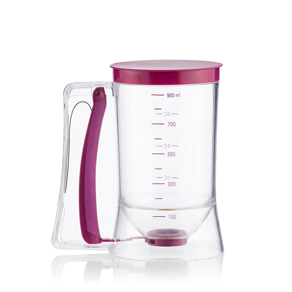 dough portioning jug for baked goods with recipe book