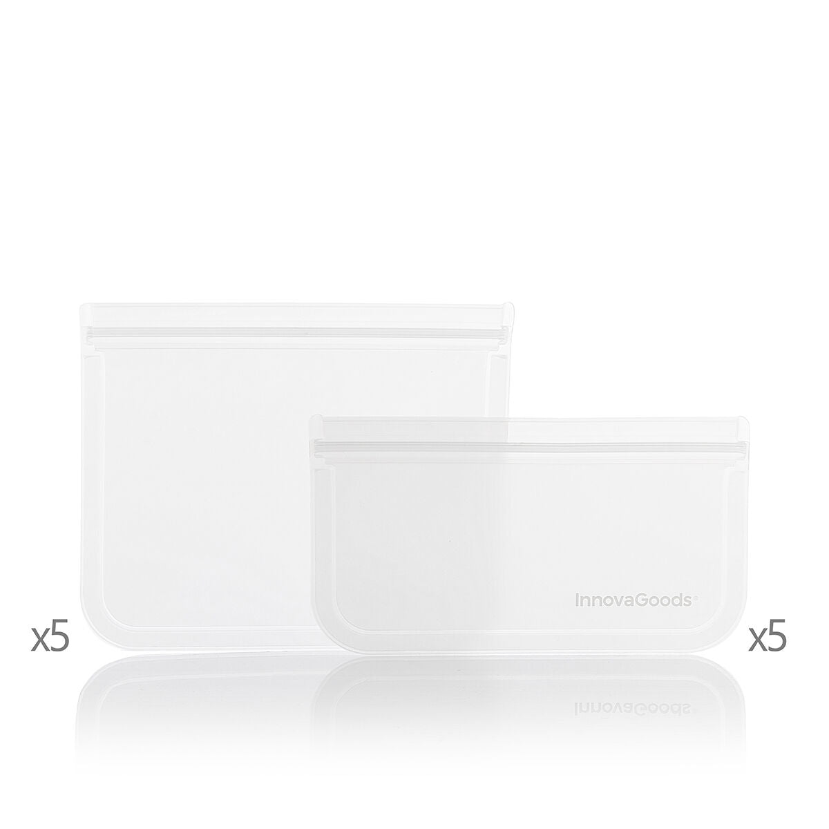 Wiederverwendbare Beutel für Lebensmittel 10 Stück