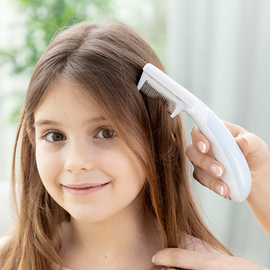 Electric lice comb with handle