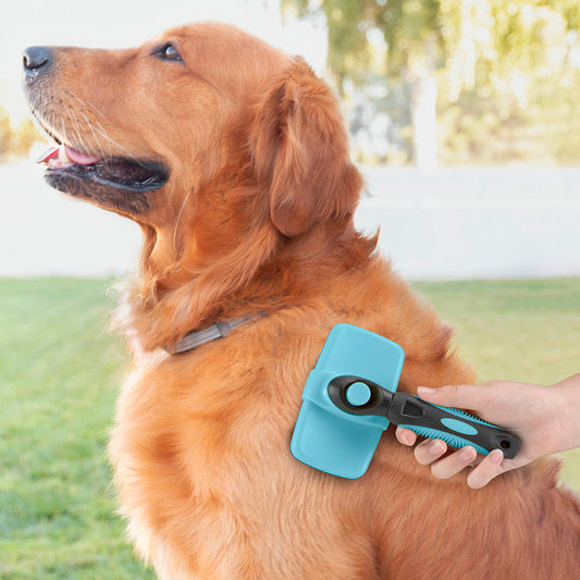 Pet Cleaning Brush with Retractable Bristles
