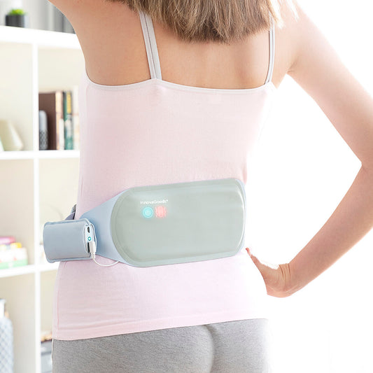 Rechargeable wireless heat and massage belt