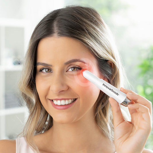 Anti-aging eye massager with phototherapy, thermotherapy and vibration