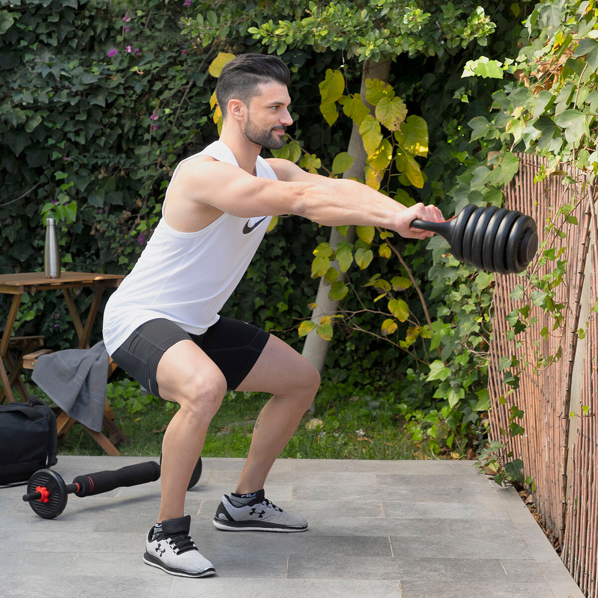 6 in 1 Adjustable Dumbbell Set with Training Instructions