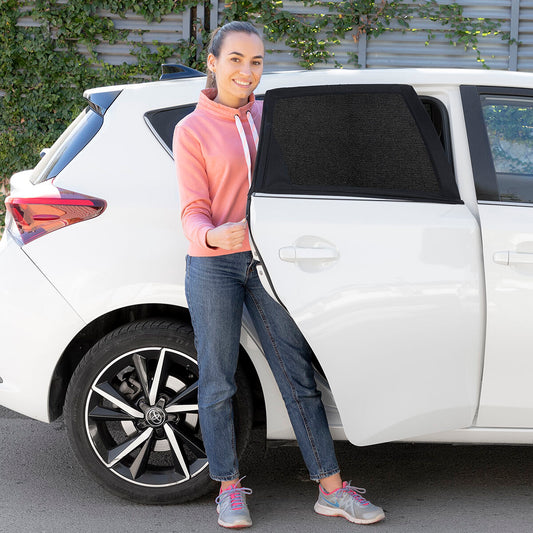 Sun protection grille for the car UVlock pack of 2 units