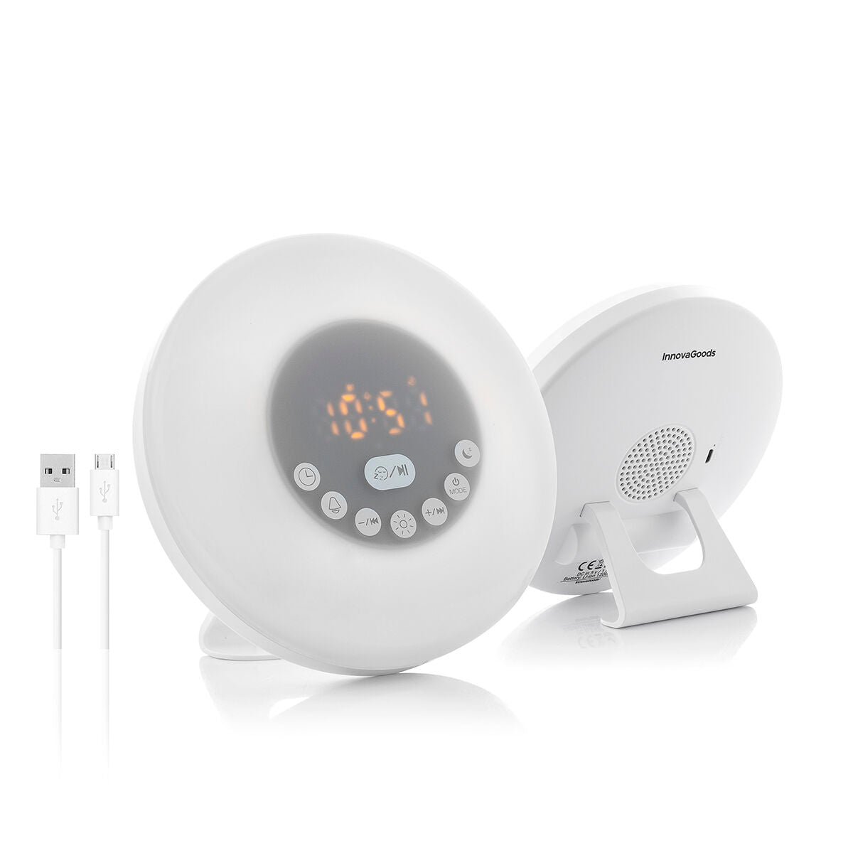 Rechargeable Sunrise Alarm Clock with Speaker