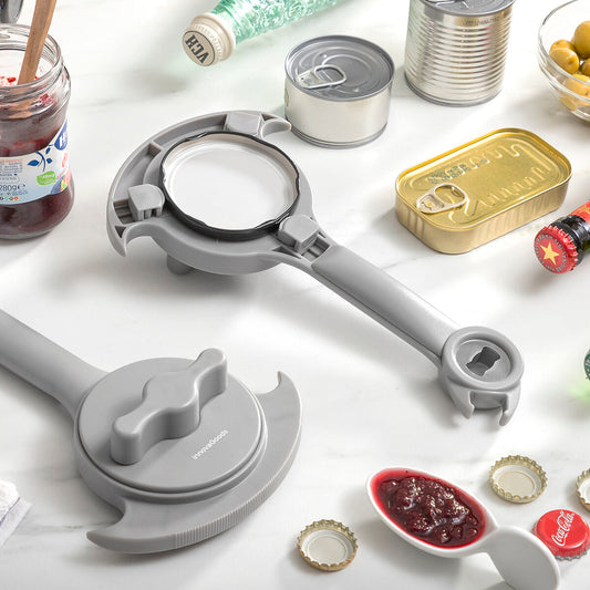 Verstellbarer Multifunktions-Flaschenöffner für Gläser, Dosen und Flaschen