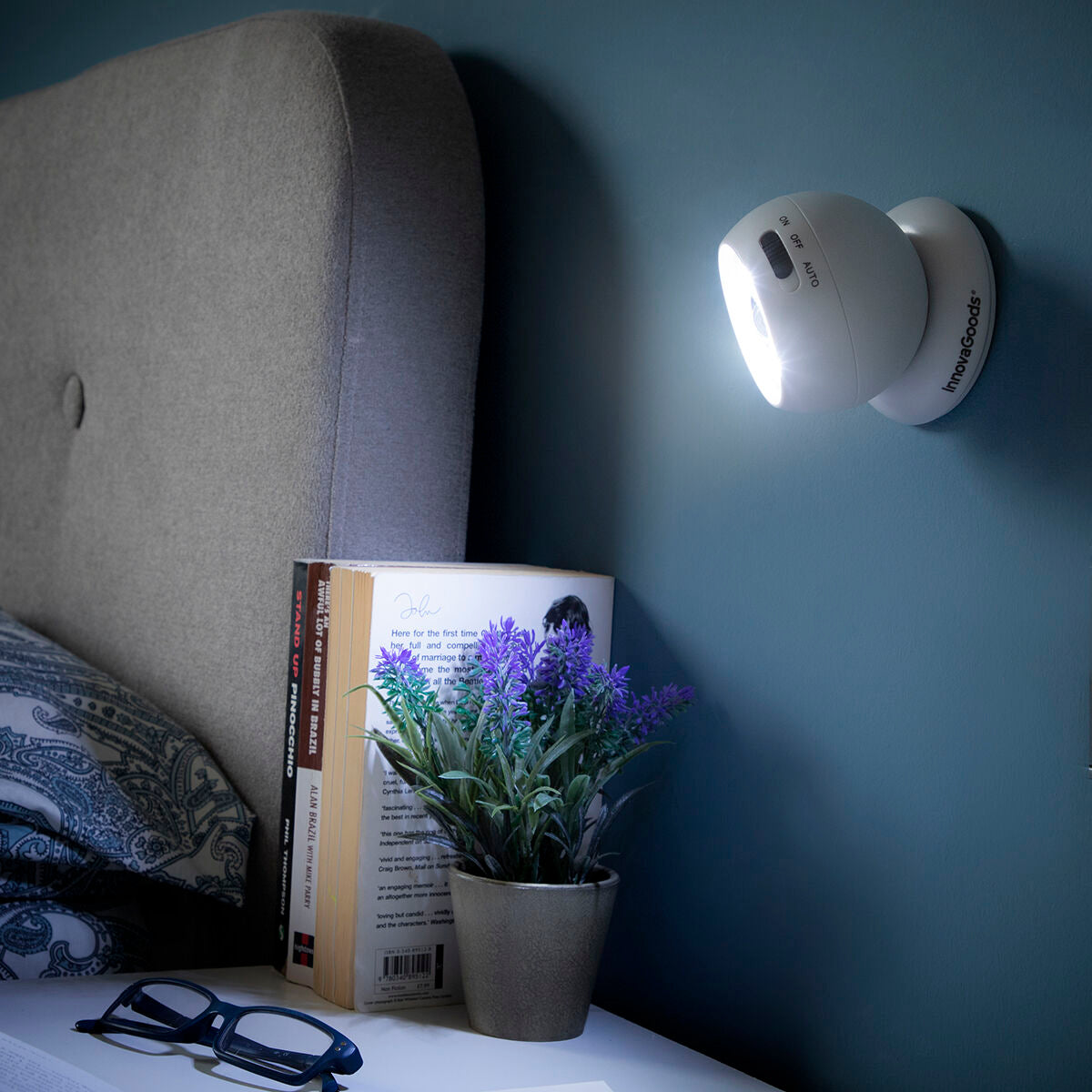 LED Lampe mit Bewegungssensor, 360º schwenkbar