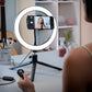 Selfie light ring with holding clip 