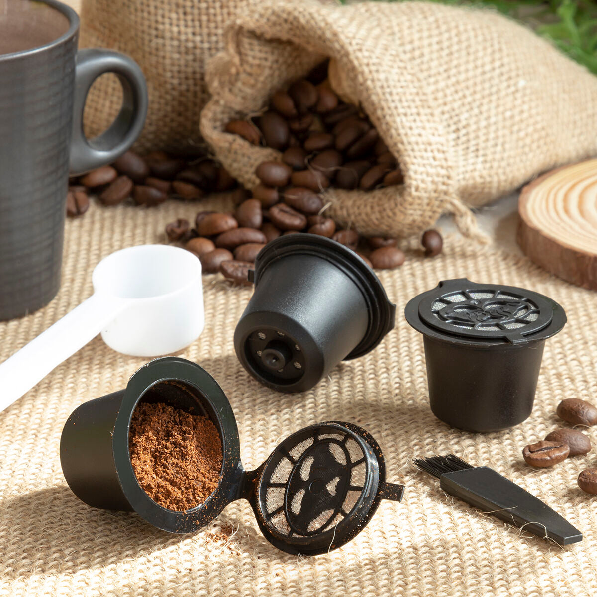 Set mit 3 wiederverwendbaren Kaffeekapseln Dolce Gusto