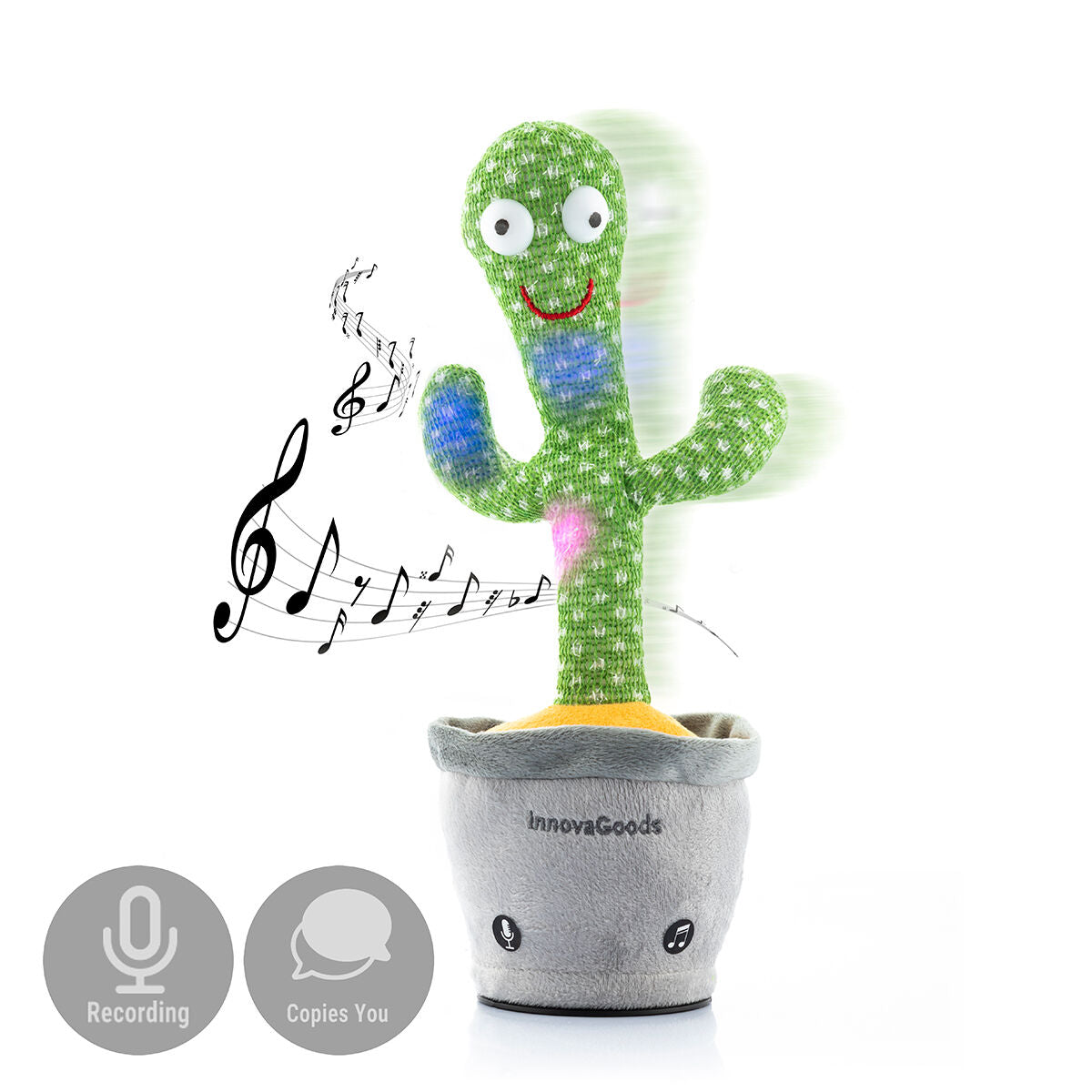 Dancing Cactus with Music and Multi-Color LEDs 
