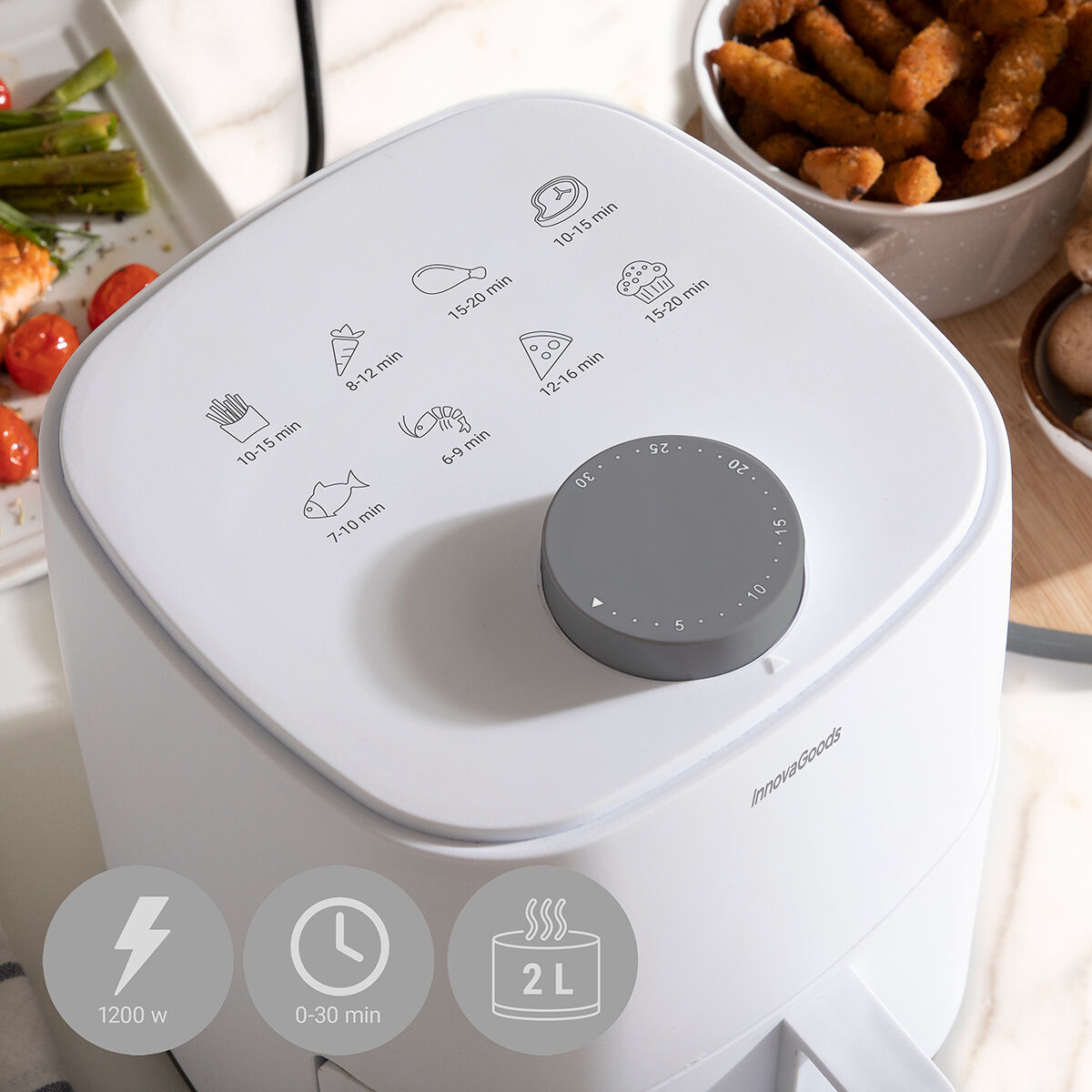 Hot Air Fryer Lite 2000 White 1200 W 2 L 