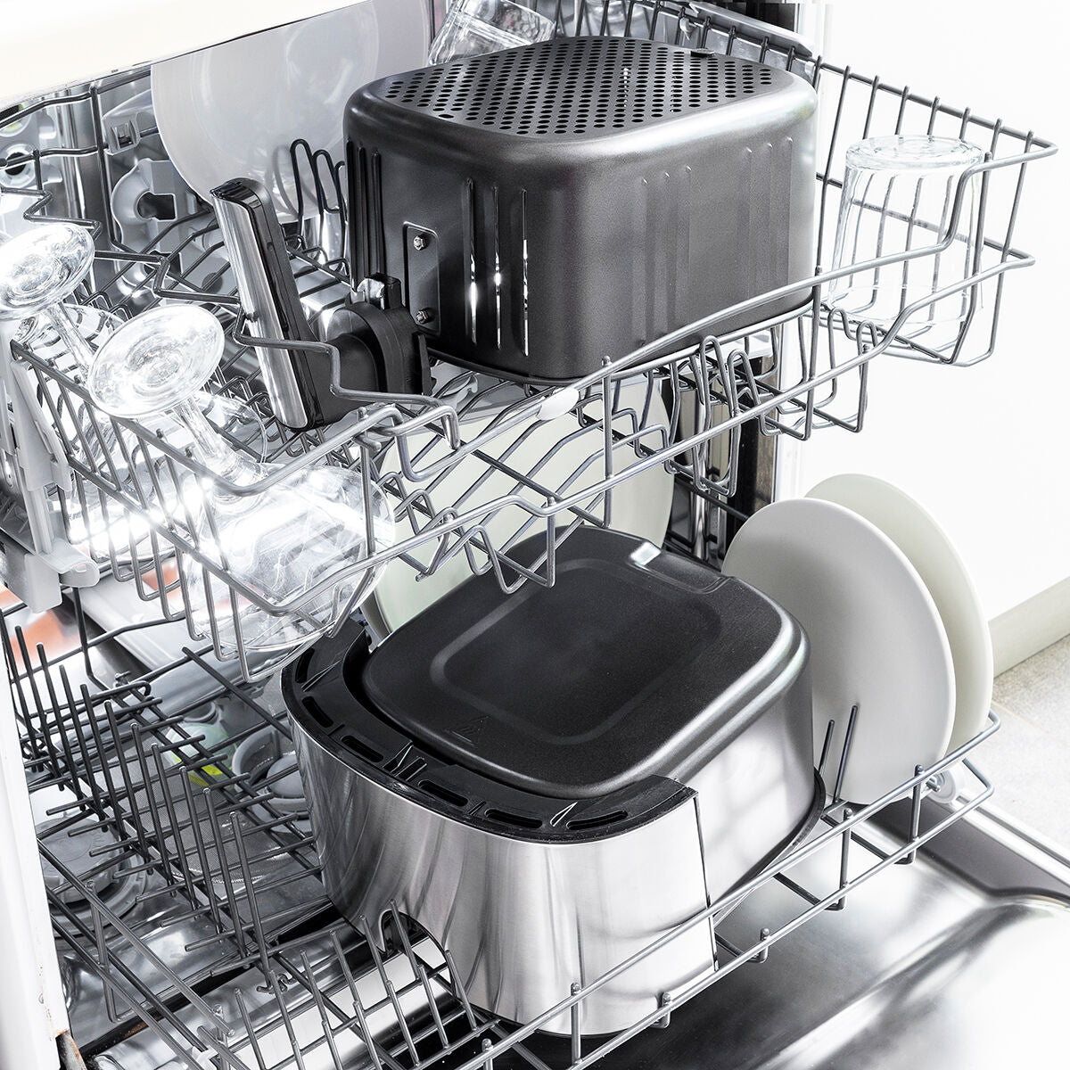 Heißluftfritteuse Pro 5500 Schwarz Edelstahl 1700 W 5,5 L