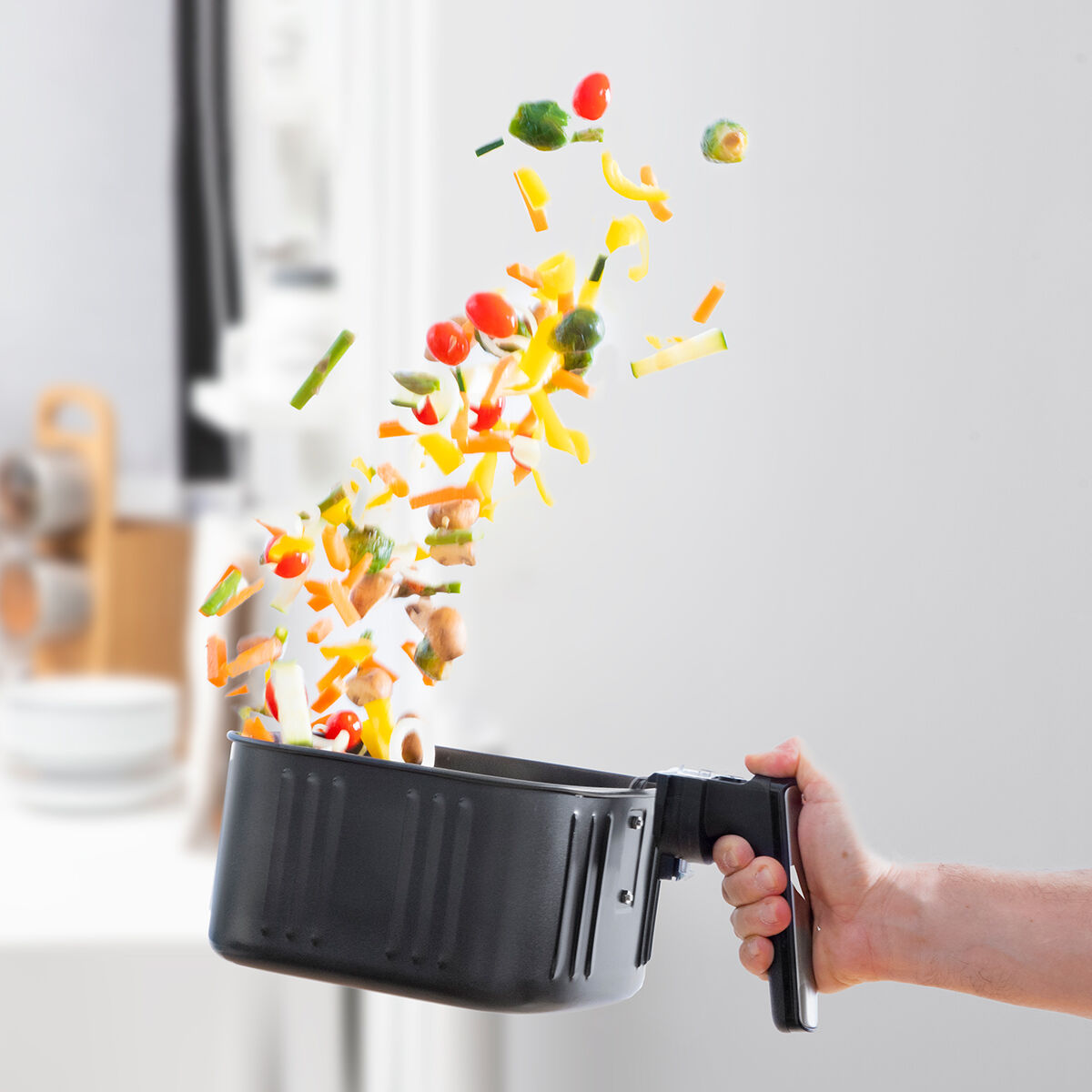 Heißluftfritteuse Pro 5500 Schwarz Edelstahl 1700 W 5,5 L