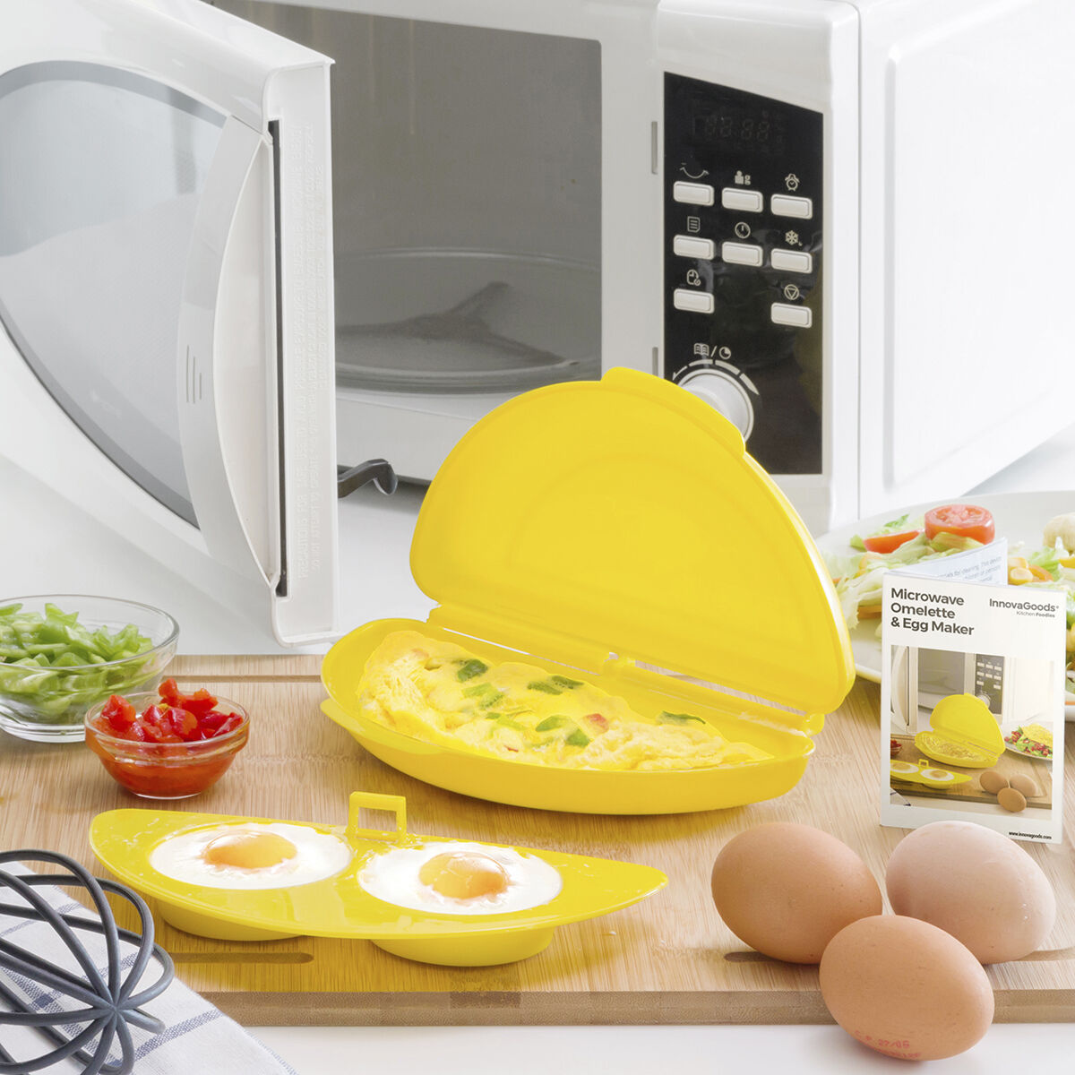 Omelette Maker und Eierkocher für die Mikrowelle
