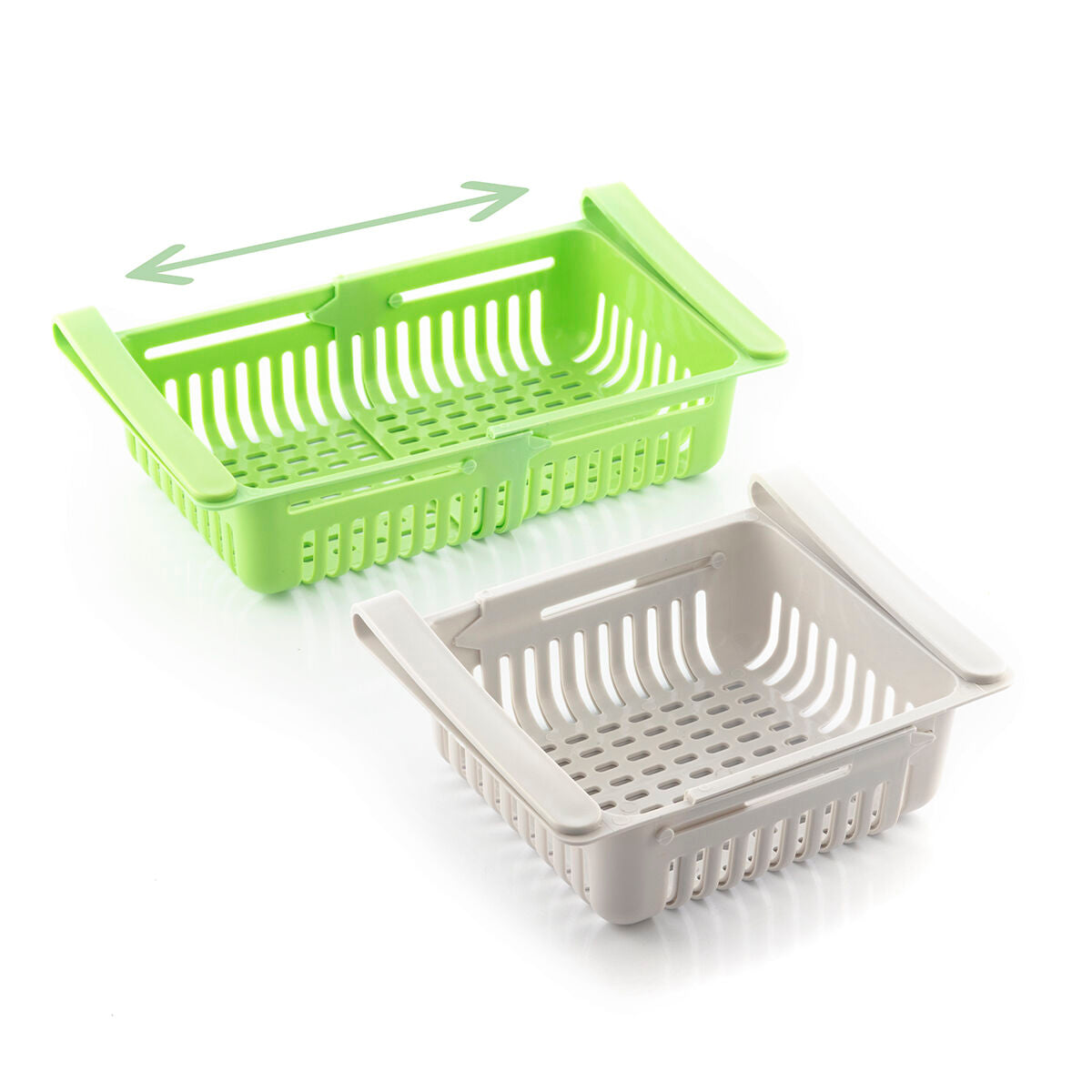Einstellbarer Kühlschrank-Organizer (2er Pack)