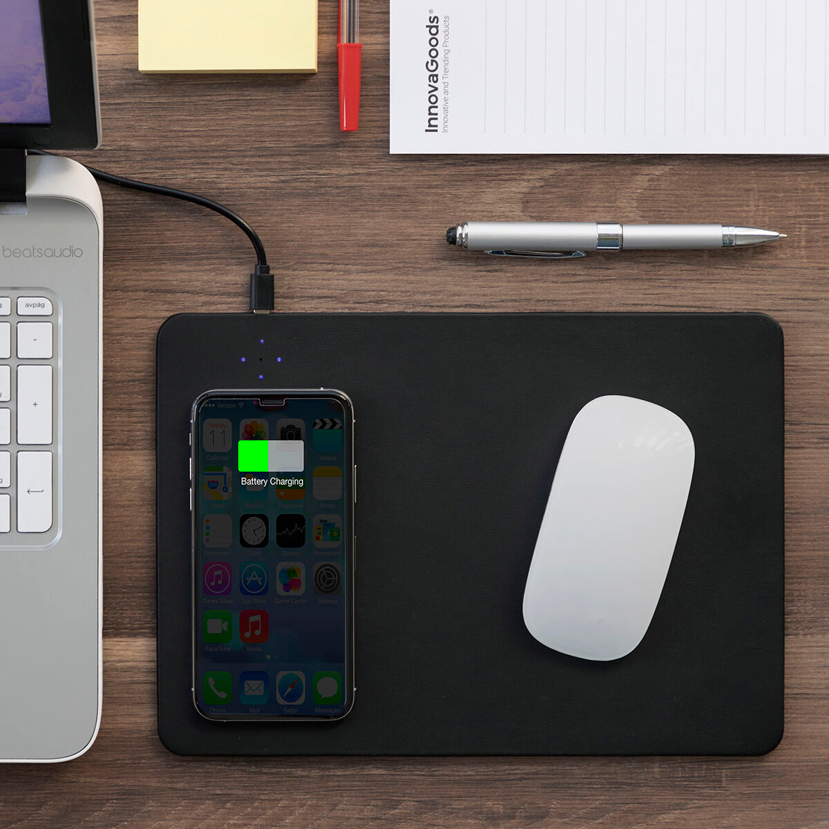 2 in 1 Mouse Pad with Wireless Charger 