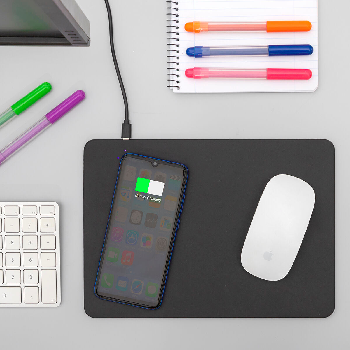 2 in 1 Mouse Pad with Wireless Charger 