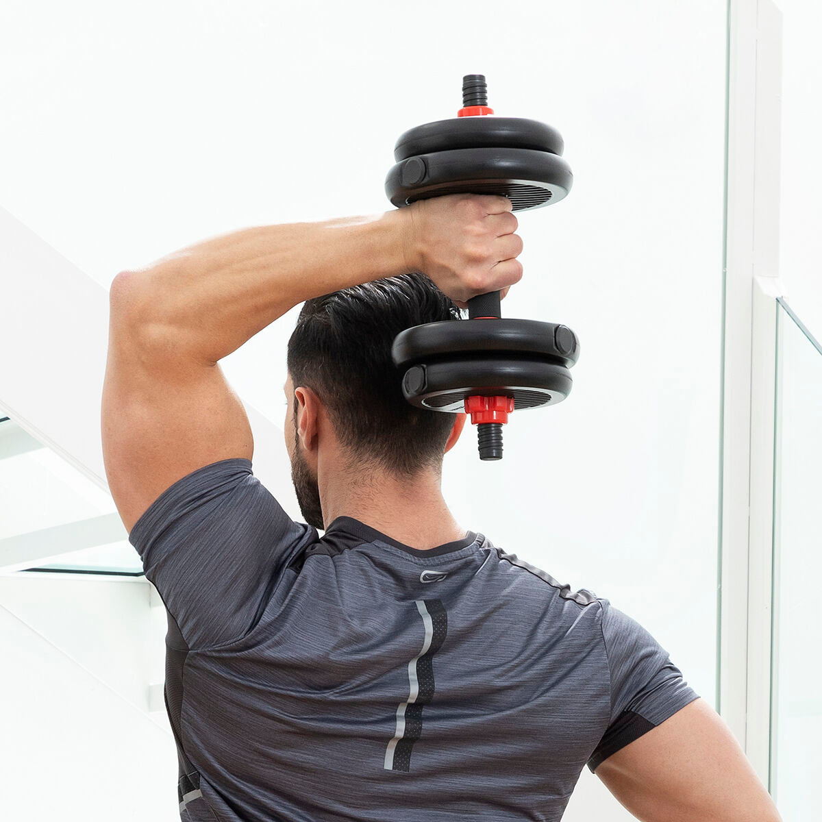 6 in 1 Adjustable Dumbbell Set with Training Instructions 