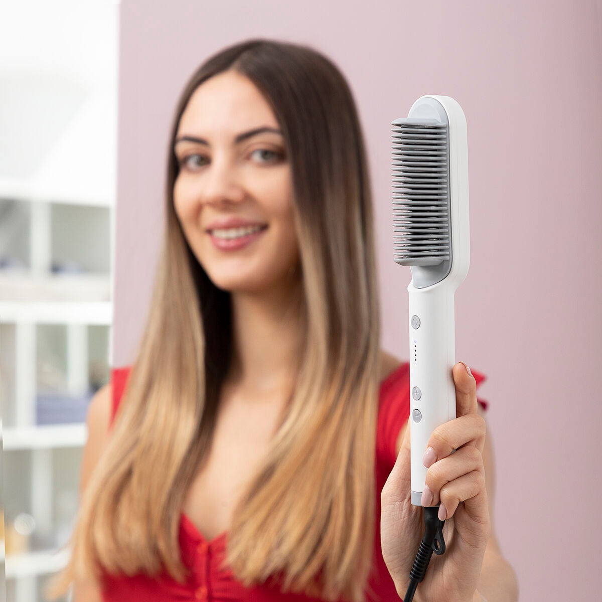 ceramic straightening brush 