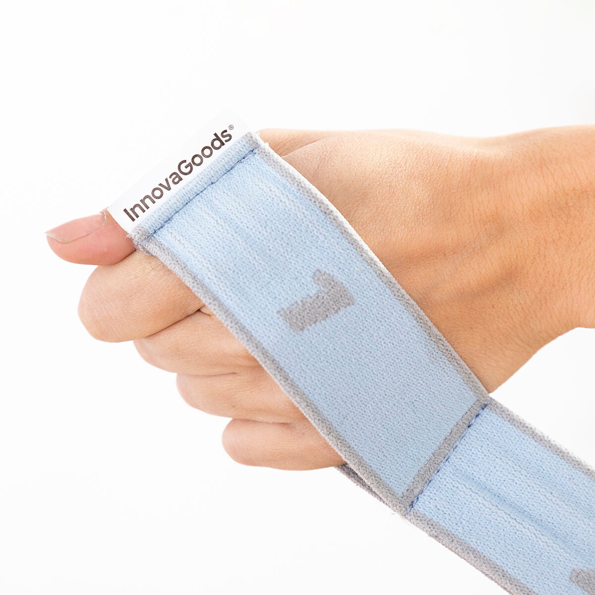 Elastic fitness band for stretching with exercise instructions 