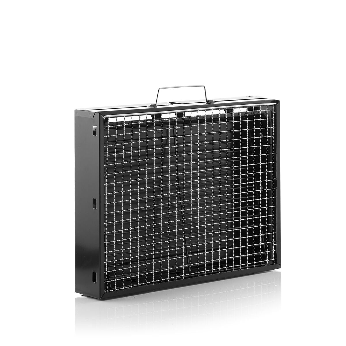 Foldable portable grill for use with charcoal 