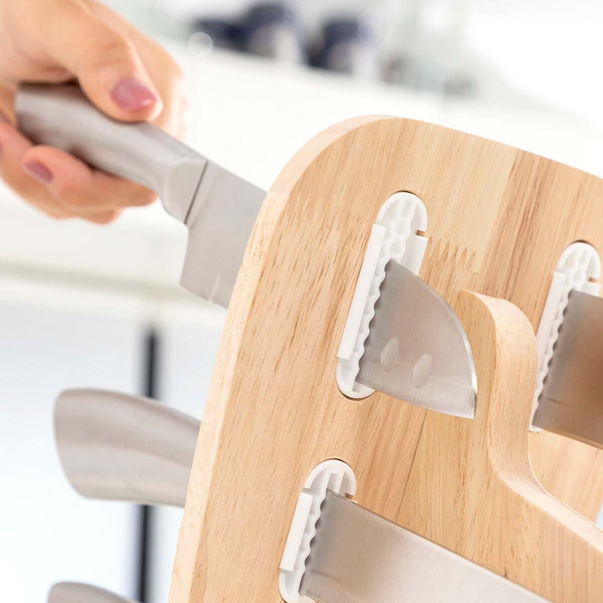 Messerset mit Holzhalterung Spartan