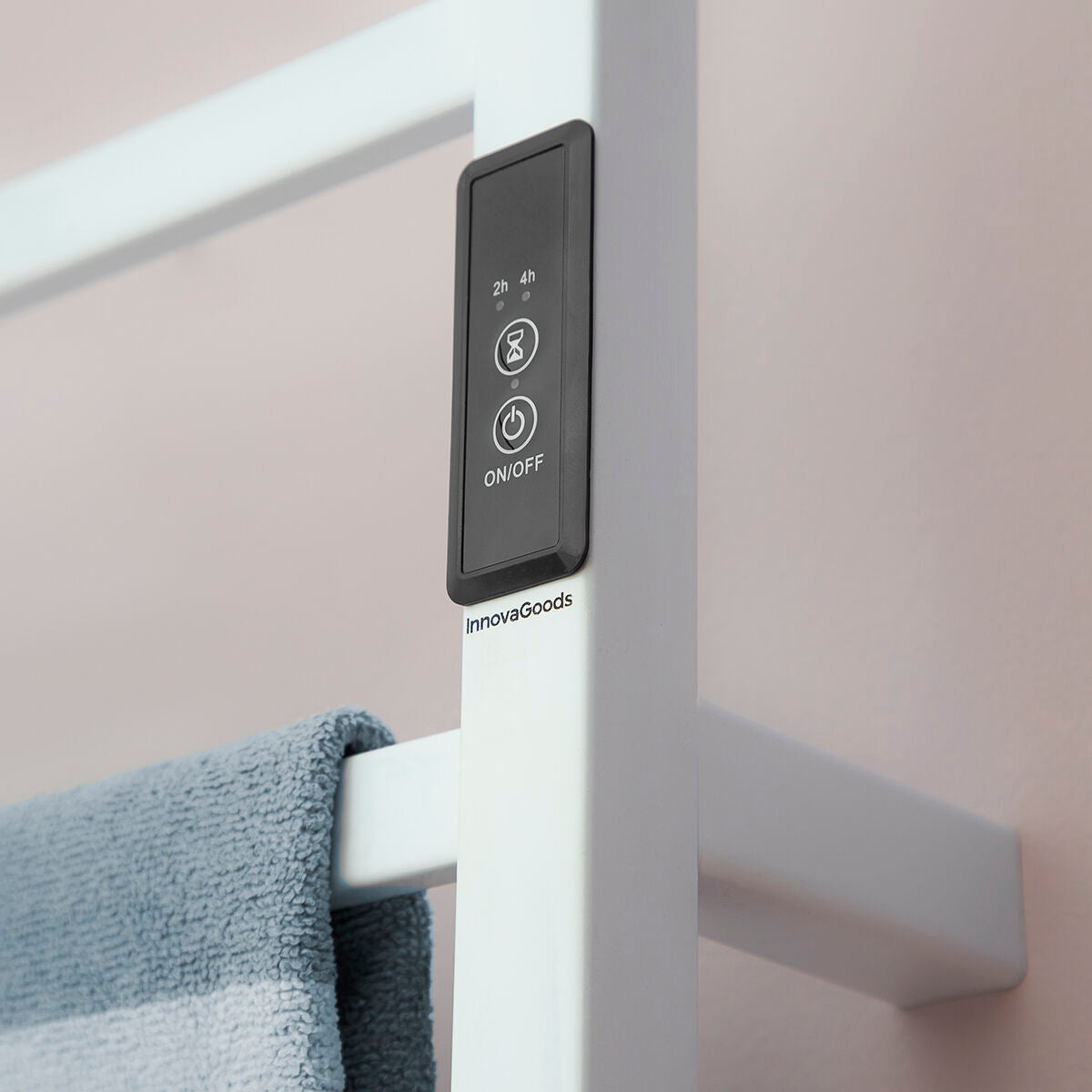Elektrischer Handtuchwärmer als Standgerät oder zur Wandmontage