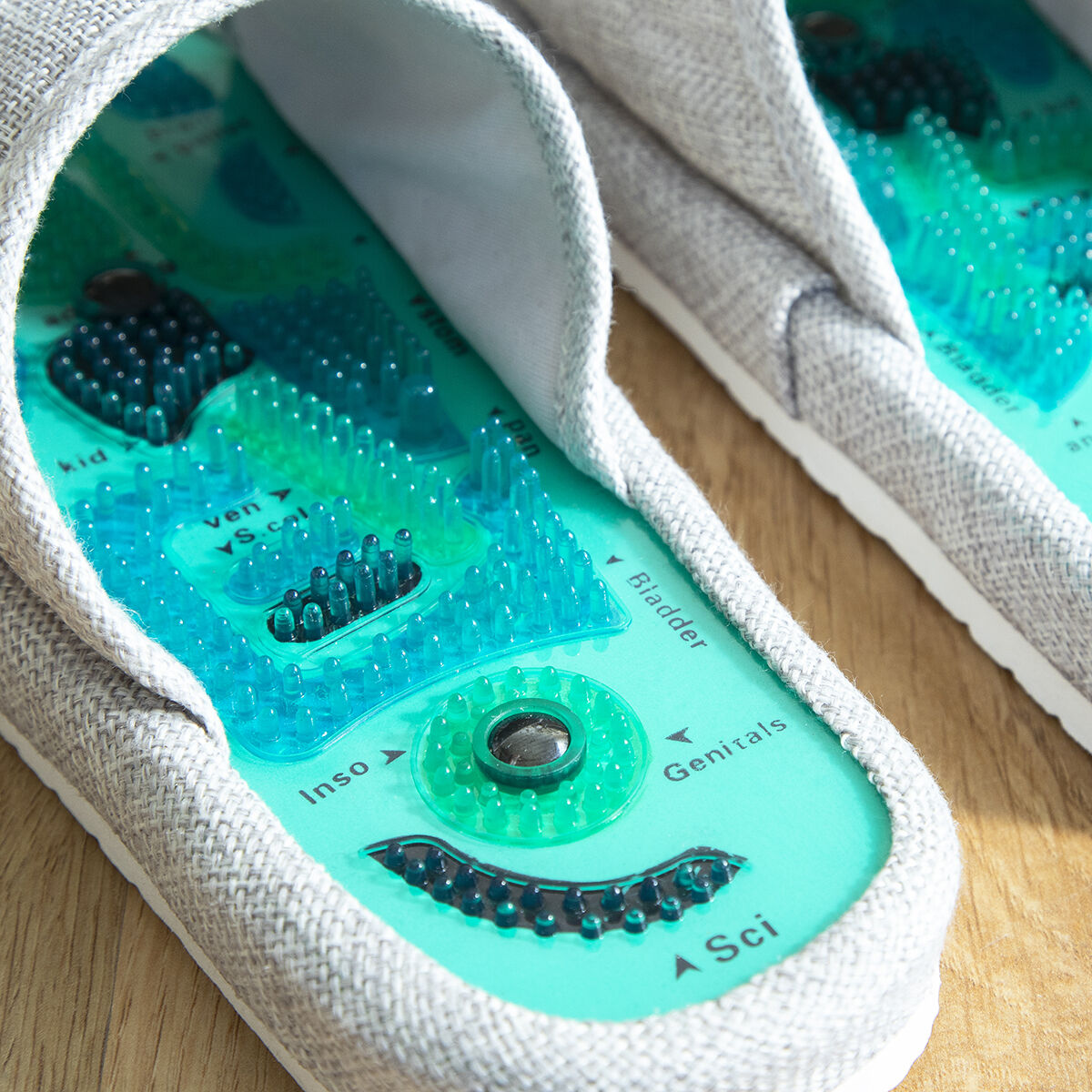 Magnetische Akupressur-Hausschuhe