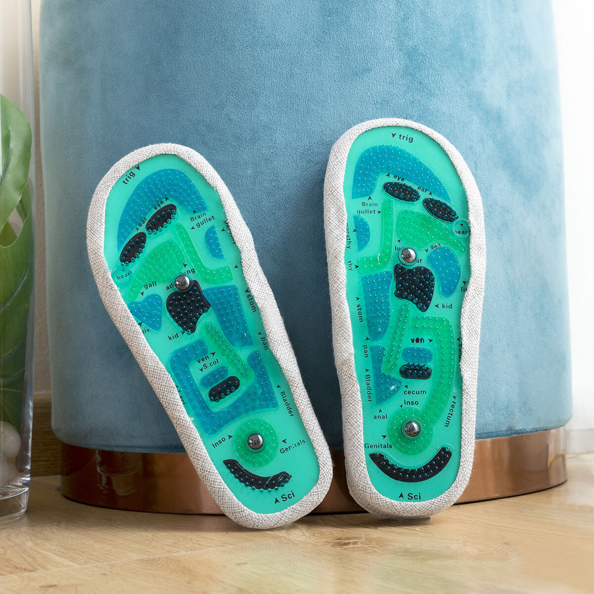 Magnetische Akupressur-Hausschuhe