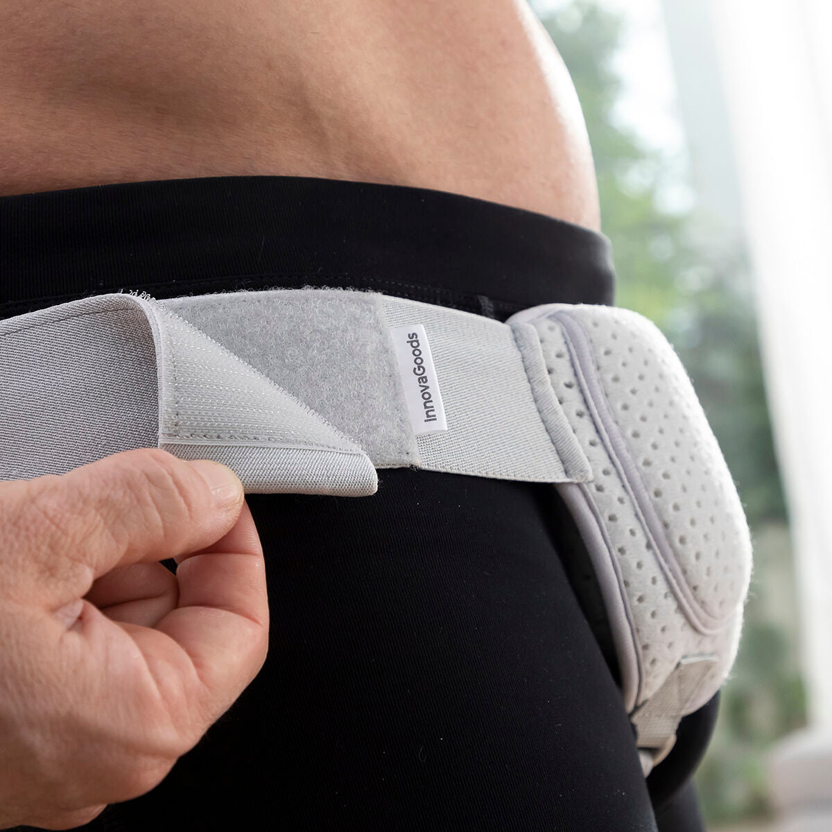 Adjustable inguinal hernia belt 